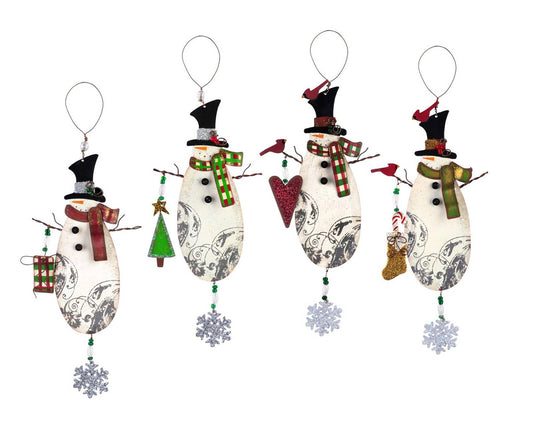 Christmas Vintage Snowman Ornament