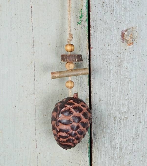 Brown Pinecone Ornament-