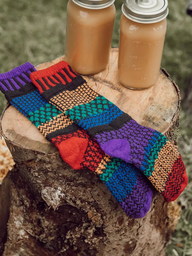 Gemstone Adult Crew socks