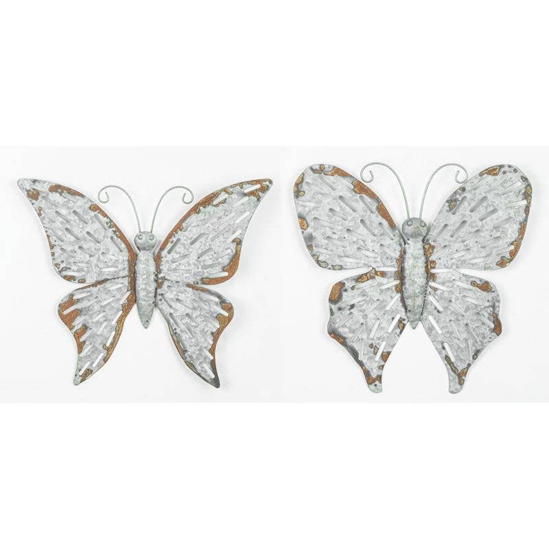Rustic Galvanized Butterfly Hanger